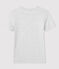 T-Shirt L’ICONIQUE aus Baumwolle mit rundem Ausschnitt für Damen grau BELUGA CHINE
