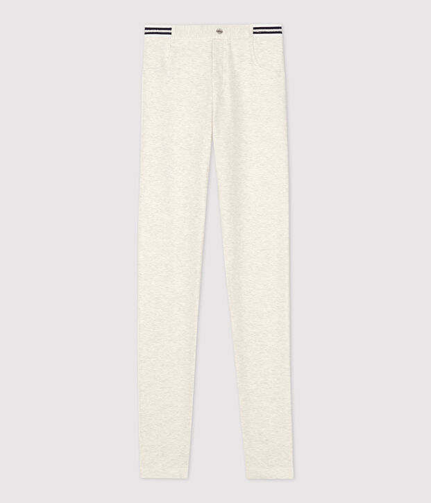 Kinder-Jeggings aus Baumwolle und Elastan f&uuml;r M&auml;dchen MONTELIMAR CHINE