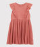 Kleid aus Bio-Baumwollgaze für Mädchen rosa PAPAYE