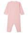 Baby-Strampler ohne Fuß aus Rippstrick für Mädchen rosa CHARME/weiss MARSHMALLOW