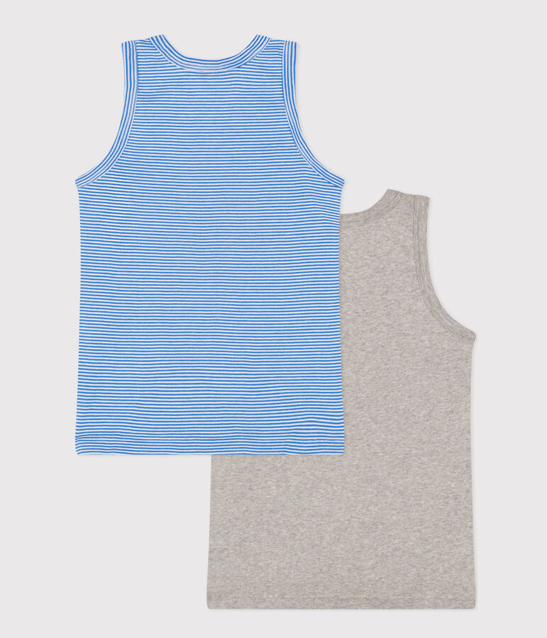 2er-Set Kinder-Tanktops aus Baumwolle vielfarbig