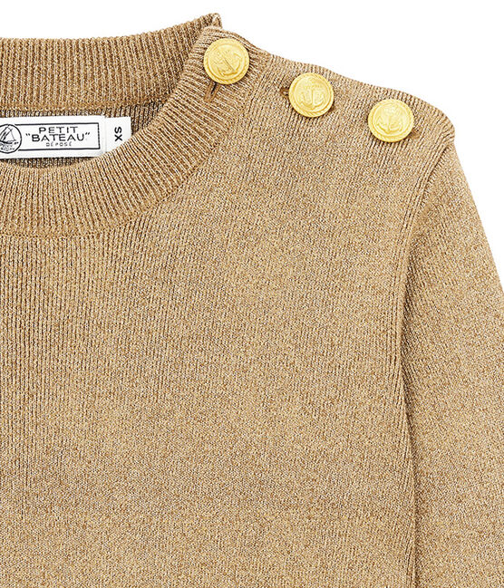 klassischer damenmarinepullover braun BRINDILLE/gelb DORE