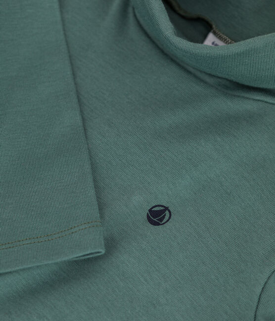 Kinder-Rollkragenshirt aus Baumwolle grün VALLEE