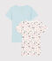2er-Set kurzärmelige T-Shirts aus Bio-Baumwolle mit Paris-Print für Mädchen variante 1