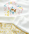 Kinderpyjama aus Frottee mit Blumenmuster für Mädchen gelb OCRE/weiss MARSHMALLOW