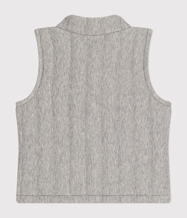 Baby-Weste aus Doppeljersey grau