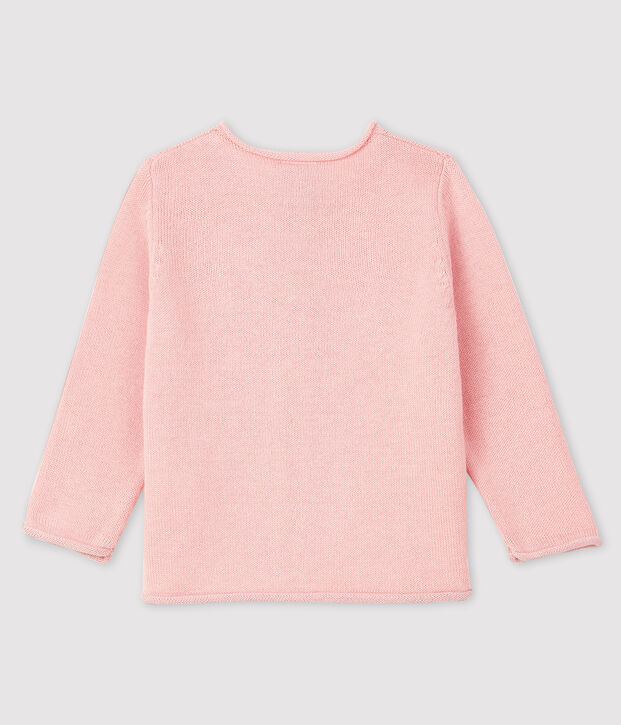 Lang&auml;rmeliger Baby-Cardigan f&uuml;r M&auml;dchen rosa