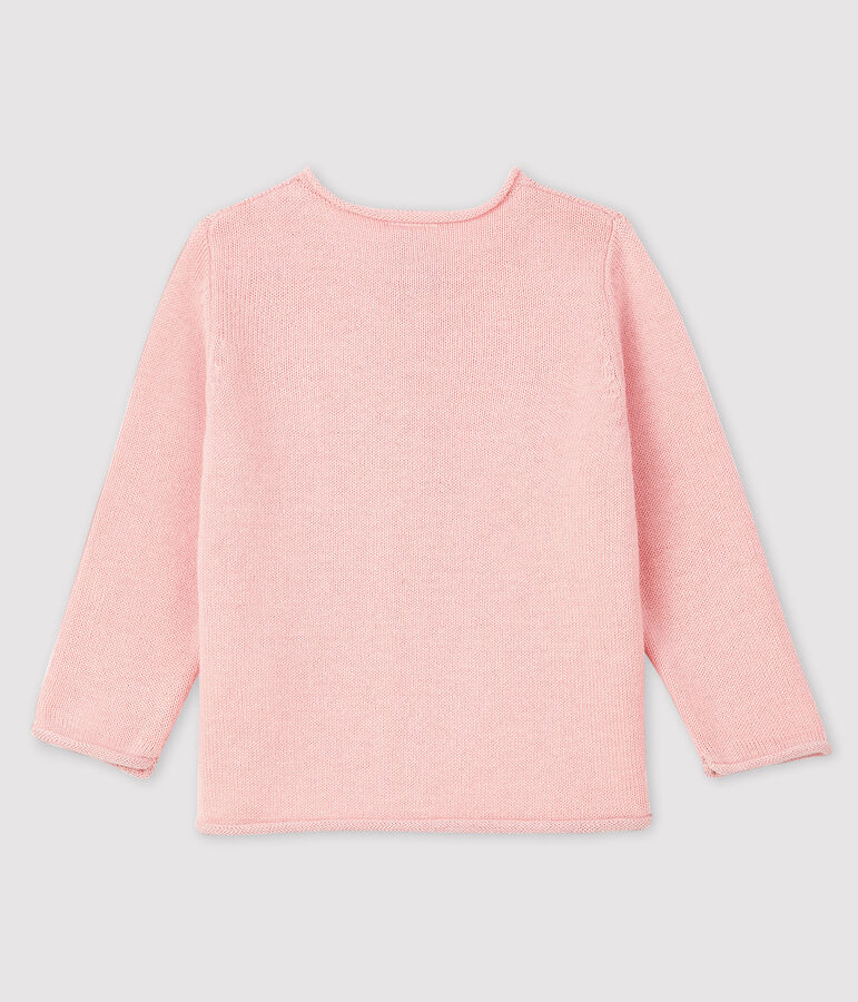 Lang&auml;rmeliger Baby-Cardigan f&uuml;r M&auml;dchen rosa