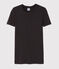 Klassisches Damen-T-Shirt aus Baumwolle mit Rundhalsausschnitt grau CITY CHINE