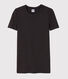 Klassisches Damen-T-Shirt aus Baumwolle mit Rundhalsausschnitt