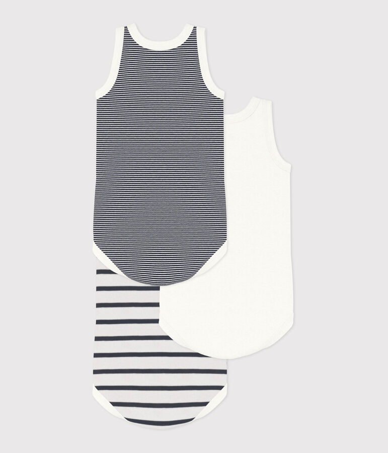 3er-Set &auml;rmellose Baby-Bodys variante 1