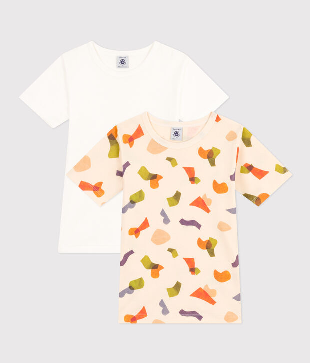 2er-Set Kurz&auml;rmelige Kinder-T-Shirts aus Baumwolle vielfarbig