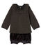 2-teiliges Baby-Ensemble für Mädchen schwarz NOIR/weiss MULTICO
