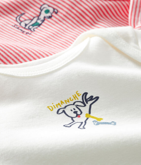Zweier-Set langärmlige Baby-Bodys für Jungen variante 1