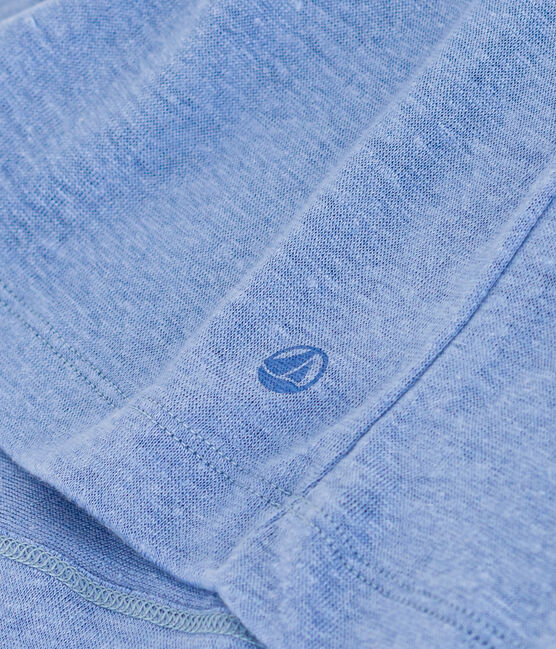 Damen-T-Shirt L'Iconique aus Leinen blau GAULOISE
