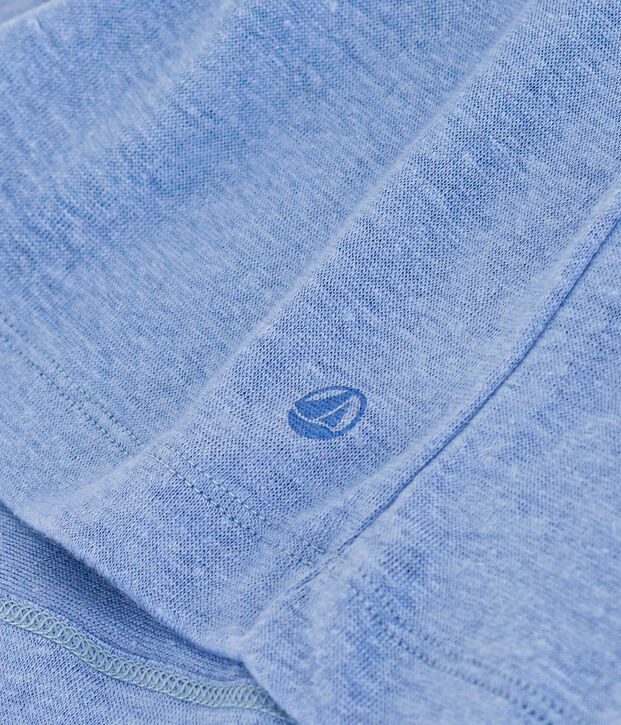 Damen-T-Shirt L'Iconique aus Leinen blau