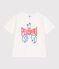Kurzärmeliges Kinder-T-Shirt aus bedruckter Baumwolle weiss MARSHMALLOW