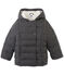 Mädchen-Winterjacke aus wasserabweisendem Flanell grau SUBWAY CHINE