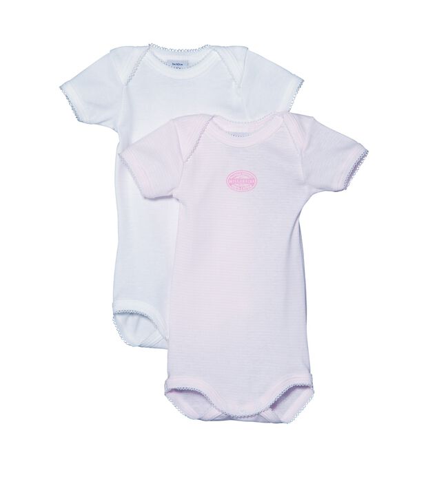 2er-Set kurz&auml;rmlige Baby-Bodys lot .