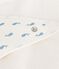 Viereckiges Baby-Badetuch aus Baumwolle MARSHMALLOW/ ADRIATIC
