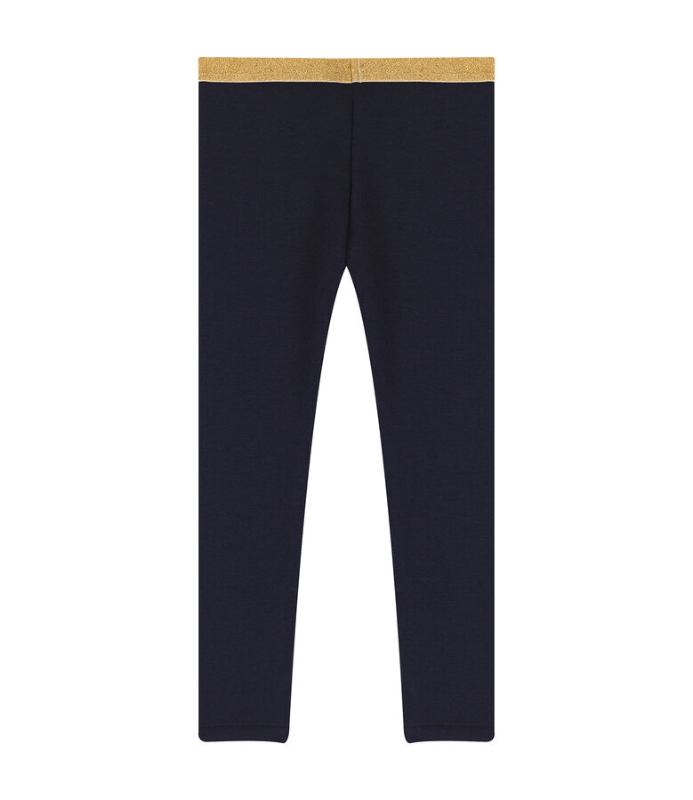 Hose aus Wirkware f&uuml;r M&auml;dchen blau