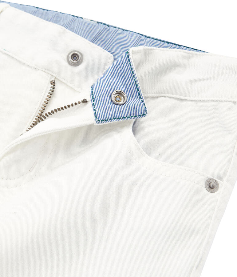 Kinderhose f&uuml;r Jungen weiss MARSHMALLOW