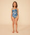 Kinder-Badeanzug mit Printmotiv für Mädchen blau BEACH/ MULTICO