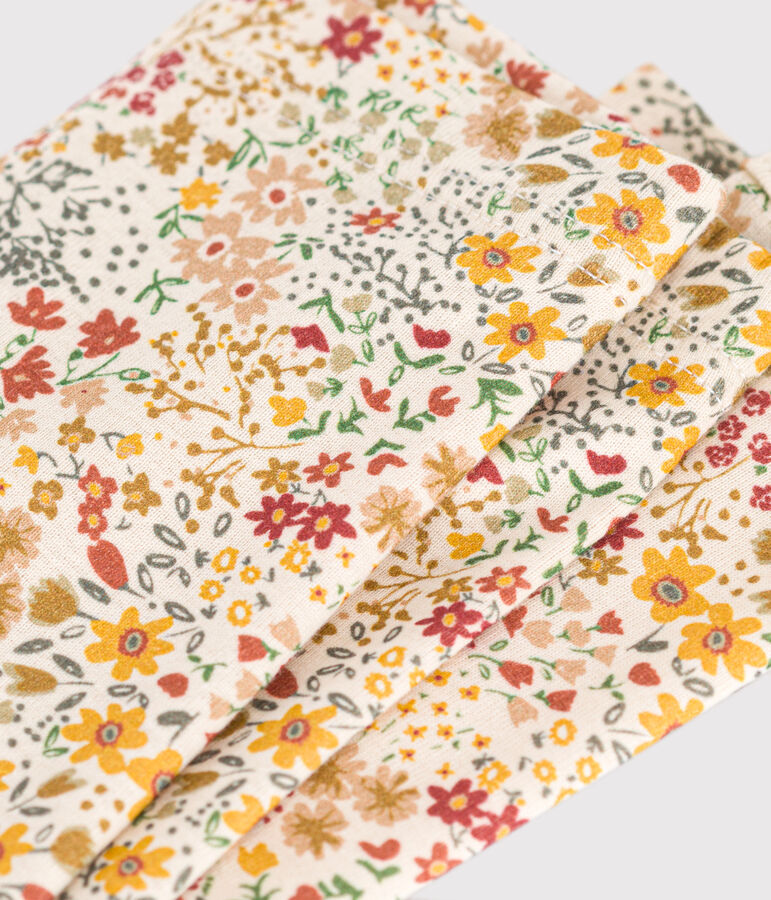 Baby-Leggings aus Baumwolle naturfarben/vielfarbig