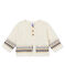 Baby Jungen Strickjacke mit Jacquard-Motiv weiss MARSHMALLOW