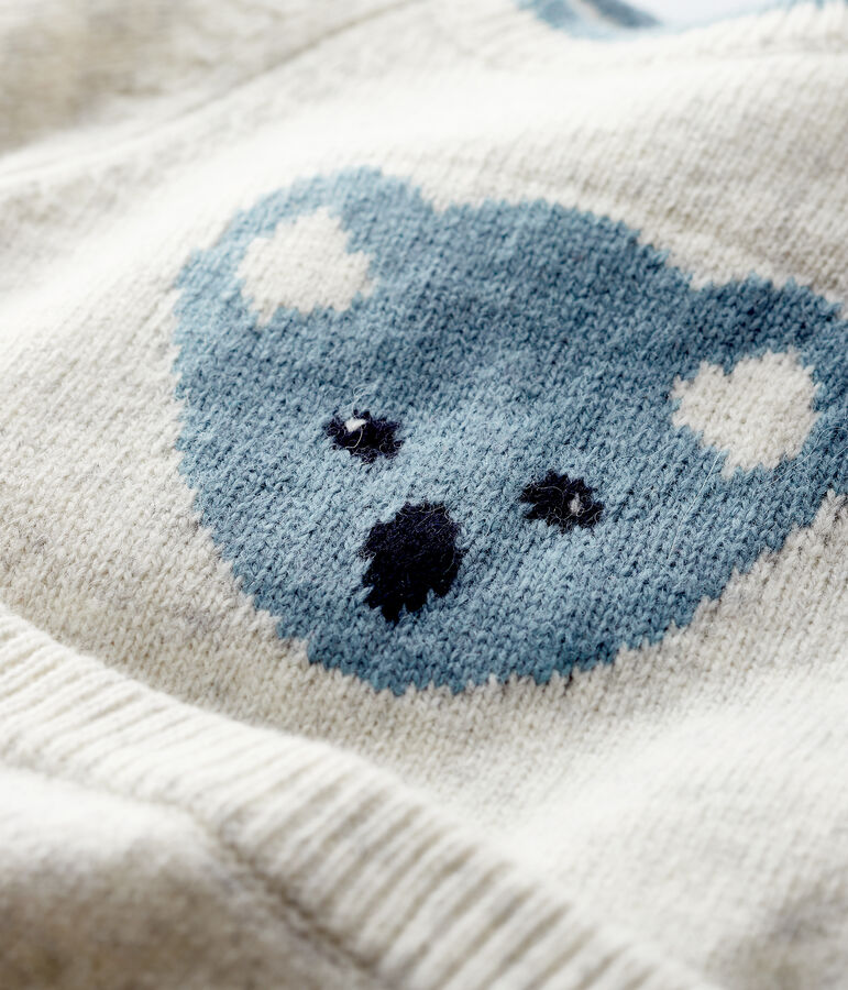 Baby-Zweiteiler Jacquard aus Trikot grau