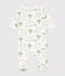 Bedruckter Strampler aus Baumwolle weiss MARSHMALLOW/weiss MULTICO