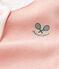 Baby-Strampler in Rippstrick für Mädchen rosa ROSAKO/weiss MARSHMALLOW