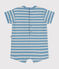 Baby-Kurzoverall aus dichtem Jersey im Streifenlook AZUL/ MONTELIMAR