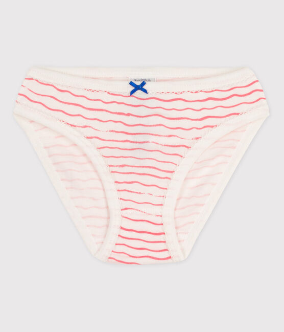 Baumwoll-Slips für Mädchen weiss MARSHMALLOW/rosa GRETEL