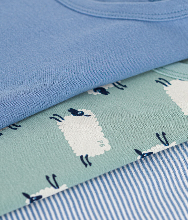 3er-Set kurz&auml;rmelige Kinder-T-Shirts aus Baumwolle mit Schafmotiv variante 1