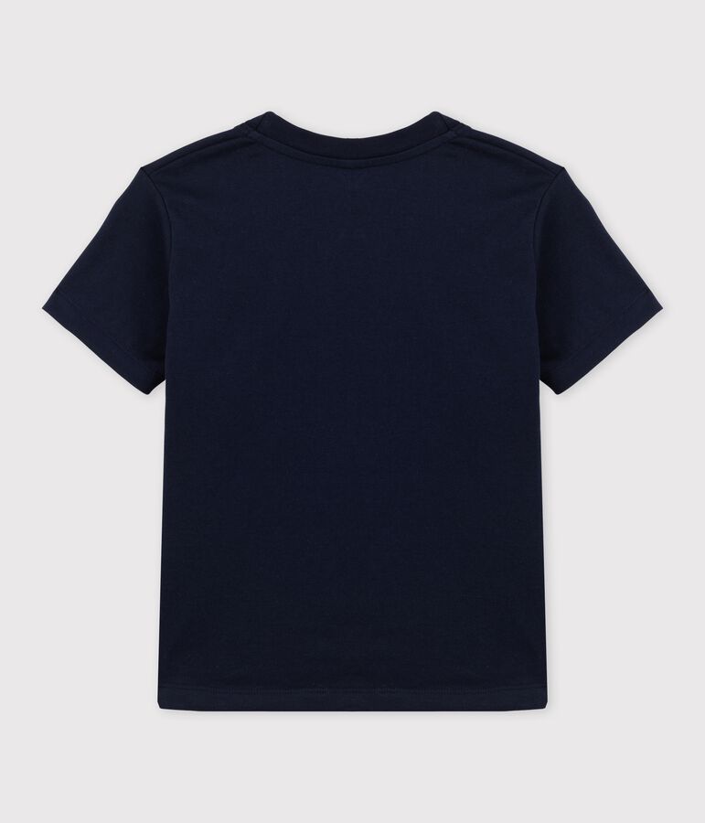 Kurz&auml;rmeliges Kinder-T-Shirt aus Jersey f&uuml;r Jungen blau