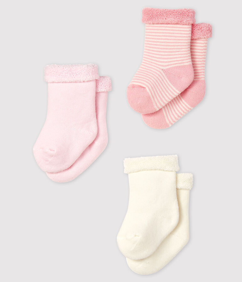 3er-Set Stricksocken f&uuml;r Babys vielfarbig