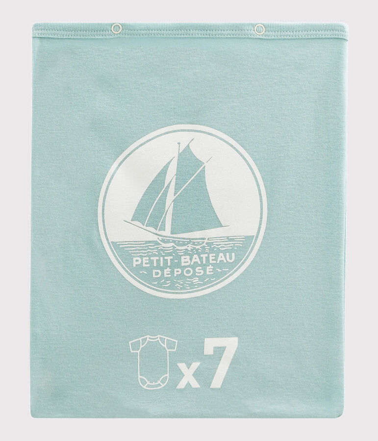 &Uuml;berraschungsset aus 7 kurz&auml;rmeligen Baby-Bodys f&uuml;r Jungen vielfarbig