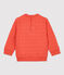 Gestepptes Baby-Sweatshirt aus Bio-Material. orange OURSIN