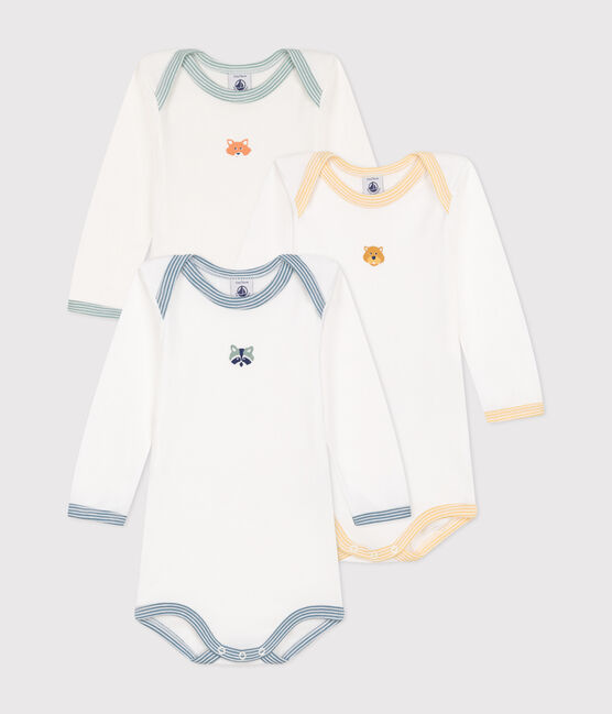 3er-Set langärmelige Bodys aus Baumwolle für Babys variante 1