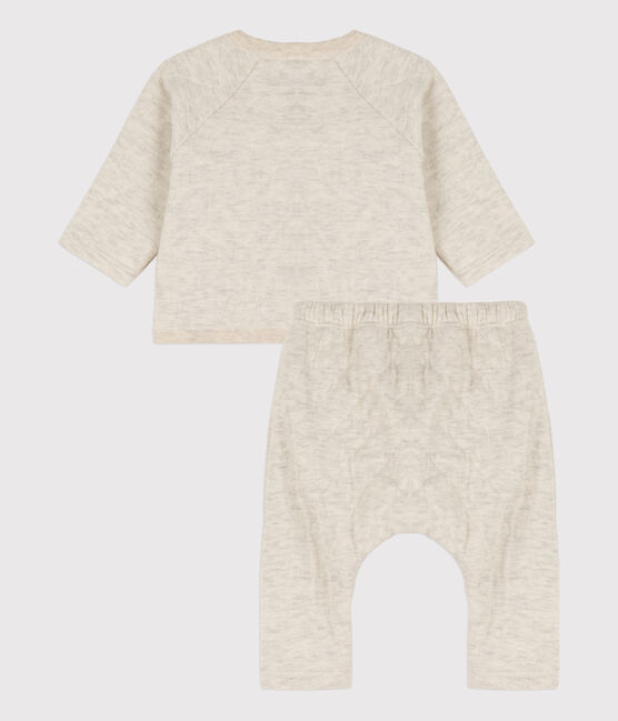 Zweiteiliges Baby-Set aus gesteppter Baumwolle beige MONTELIMAR CHINE