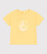 Kurzärmeliges Baby-T-Shirt aus einfarbiger Baumwolle