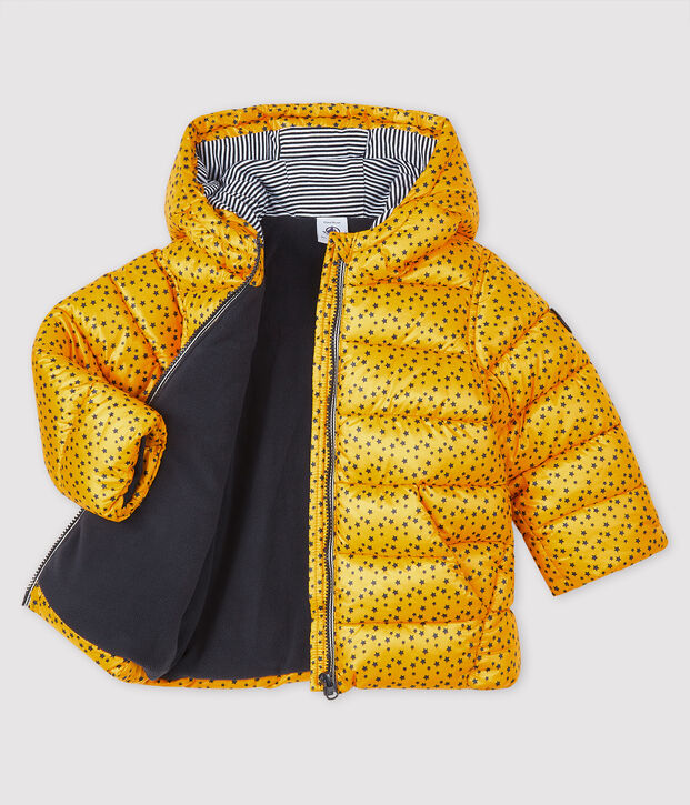 Gesteppter Baby-Anorak f&uuml;r Jungen gelb/blau