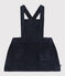 Ärmelloses Babykleid aus Cord blau SMOKING