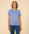 Damen-T-Shirt L'Iconique aus Leinen blau GAULOISE