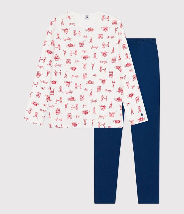 Pyjama  en coton blau/vielfarbig