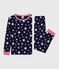 Kinder-Pyjama aus Baumwolle mit eng anliegenden Beinen und Sternmotiv blau SOIR/ MARSHMALLOW