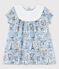Babykleid aus Popeline mit Paris-Print weiss MARSHMALLOW/weiss MULTICO