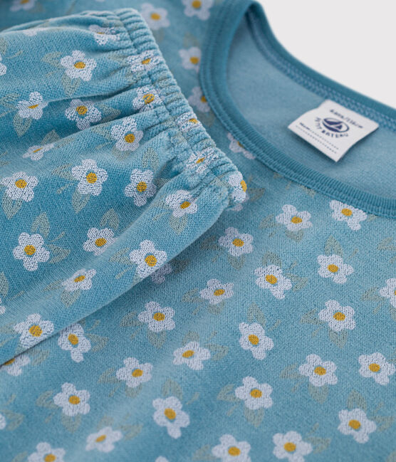 Kinderpyjama aus Nicki mit Blumenmotiv für Mädchen POLOCHON/ MULTICO