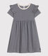 Kurzärmeliges gestreiftes Kleid aus Baumwolle Kinder/Mädchen